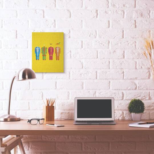 Stupell Industries The Beatles Sgt. Peppers Minimalist Illustration Canvas Wall Art